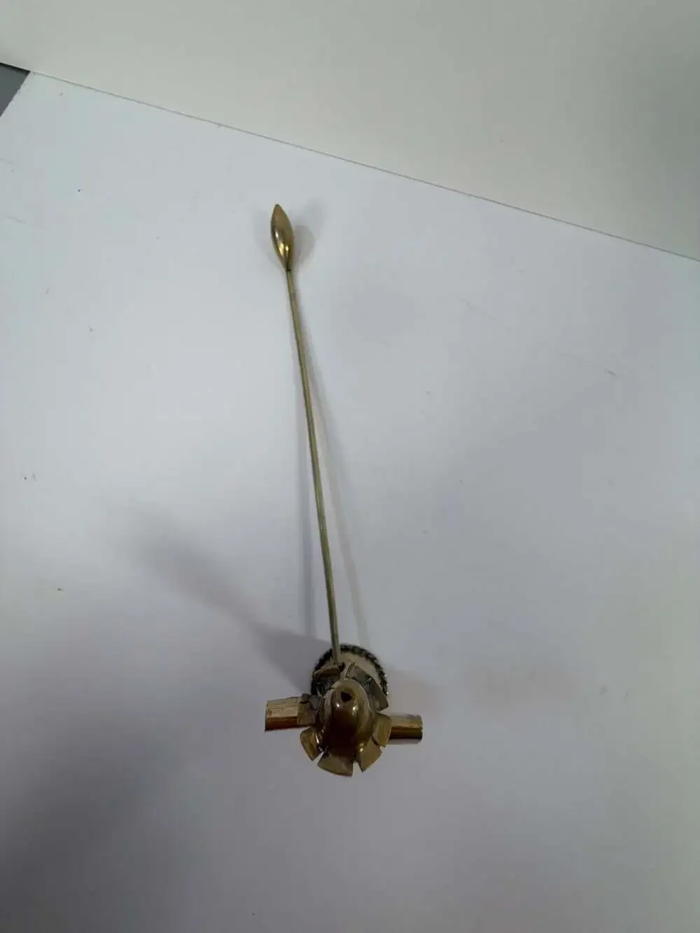 Vintage Hand Forged Brass Scarecrow‎ Figurine Candle Snuffer